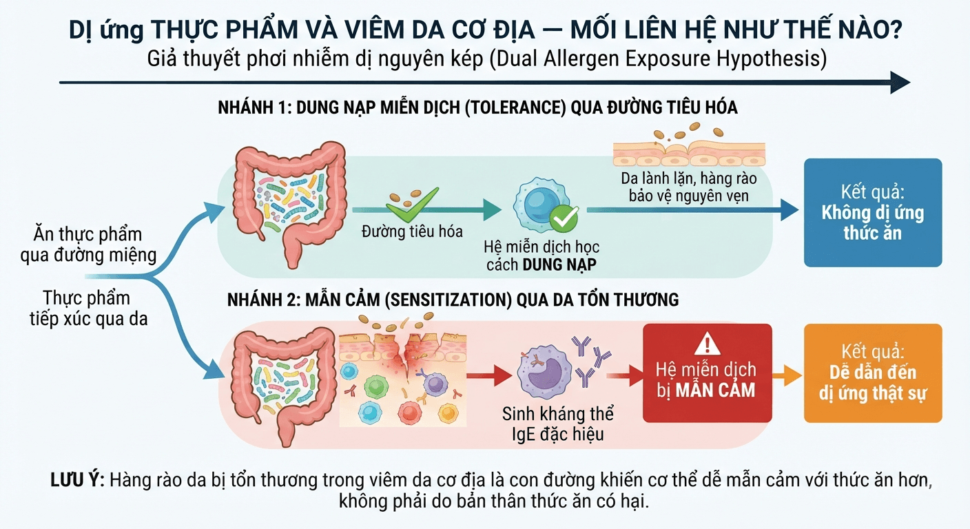 Dị ứng thực phẩm và viêm da cơ địa — mối liên quan như thế nào?