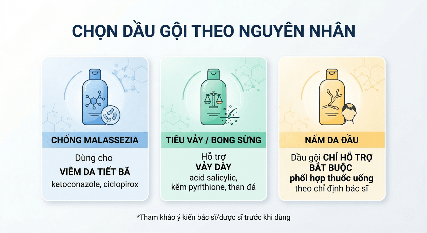 "Chọn dầu gội theo nguyên nhân"