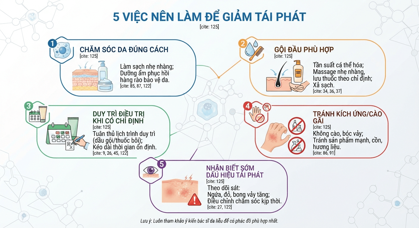5 việc nên làm để giảm tái phát