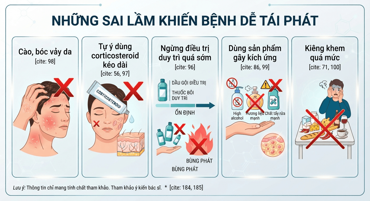 Những sai lầm khiến bệnh dễ tái phát