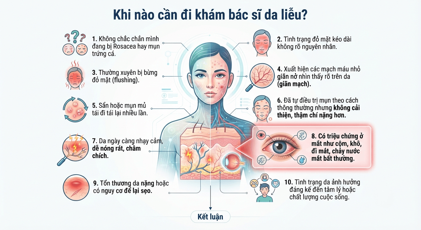 Khi nào cần đi khám bác sĩ da liễu?