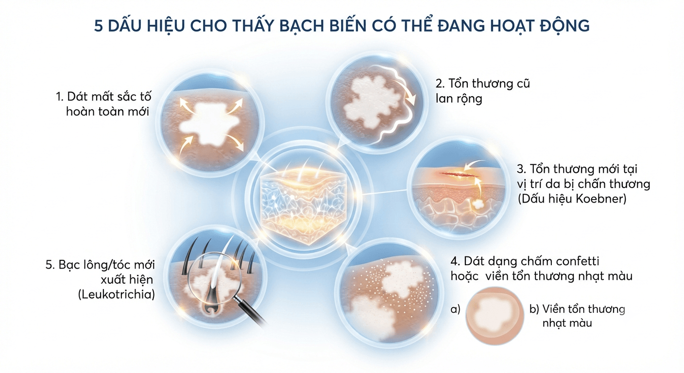 5 dấu hiệu cho thấy bạch biến có thể đang hoạt động