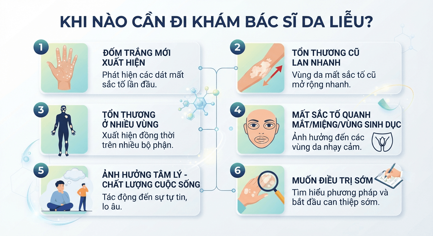 Khi nào cần đi khám bác sĩ da liễu?