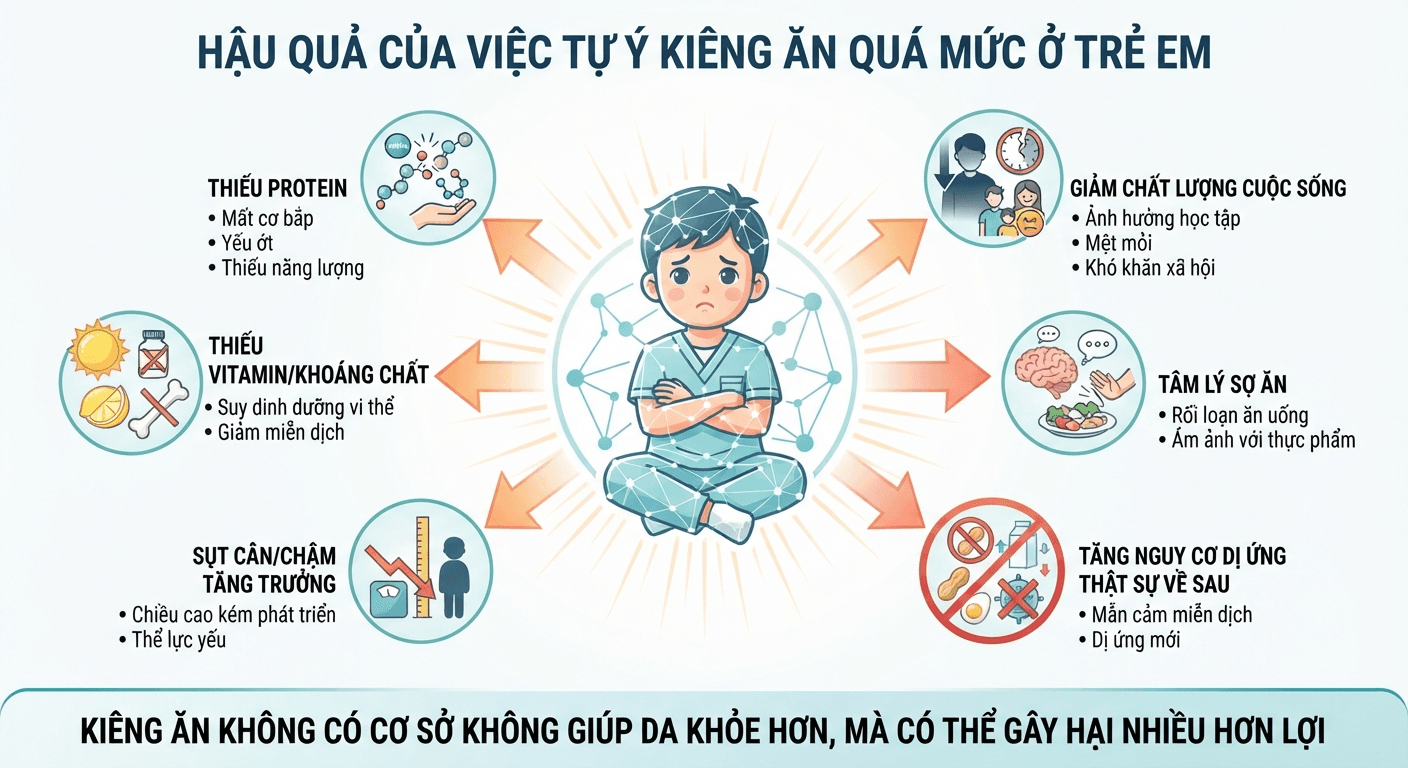 Tự kiêng thức ăn quá mức có thể gây hậu quả gì?