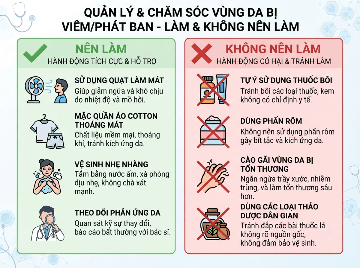 Nên làm và không nên làm khi chăm sóc da cho trẻ